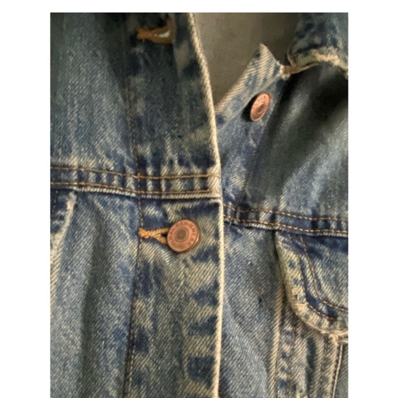 ZARA Ripped Jean Jacket - Picture 8 of 12